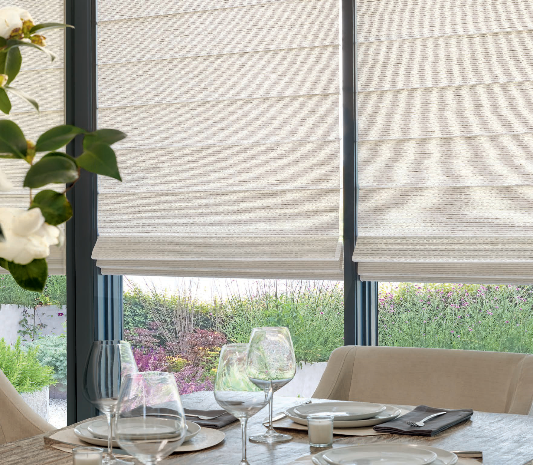 Fabric Highlands by Lori Weitzner · Color Parchment