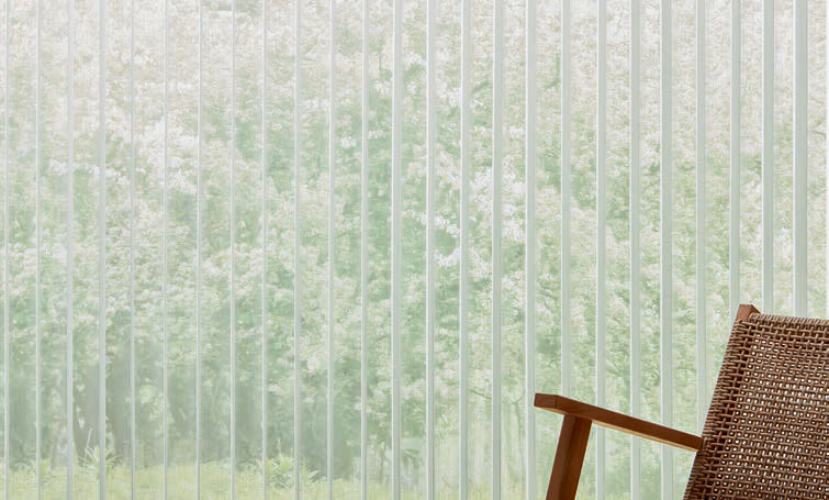 Light-Filtering Vanes (Open)