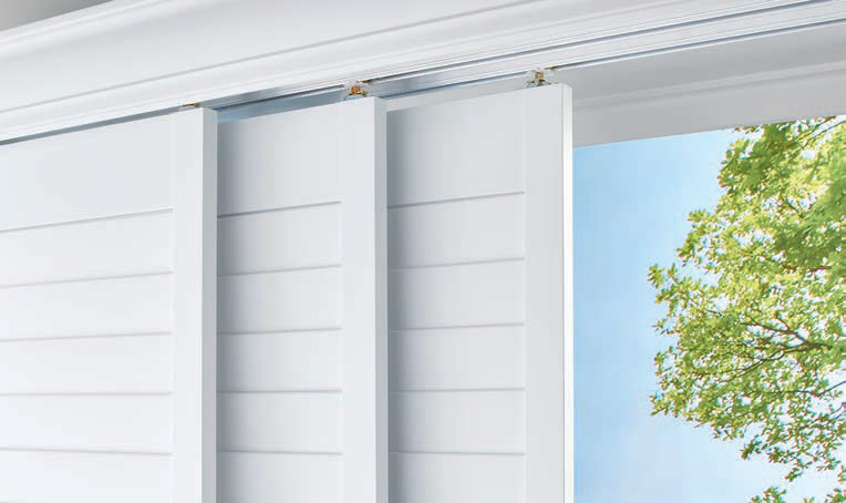 Bypass Open Louver Track System